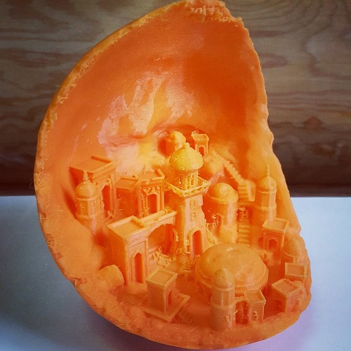 Лунный замок распечатанный из PLA пластика